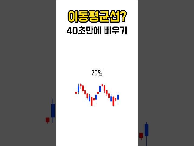 이동평균선 40초만에 배우기 #이평선강의 #주식꿀팁 #주식공부