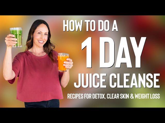 HOW TO DO A 1 DAY JUICE CLEANSE AT HOME // Recipes for Detox, Clear Skin and Weight Loss