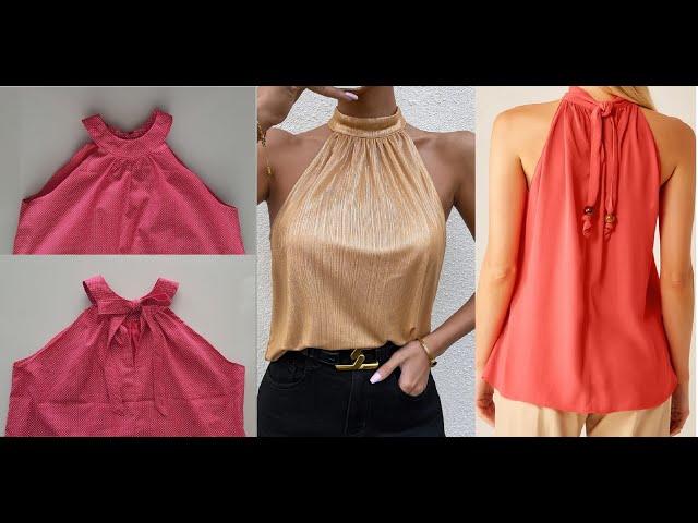 Diy - costura e acabamento blusa cava americana  - aula 356