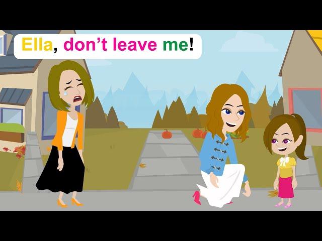 Ella's real mother appears - Funny English Animated Story - Ella English.