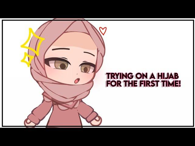 ️ Trying on a hijab for the first time!  ️