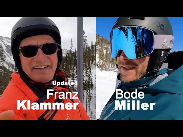 Skiing with Franz Klammer and Bode Miller, video 2