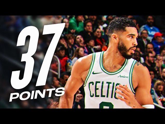 Jayson Tatum Scores 37 PTS On The Road At Detroit | October 26, 2024