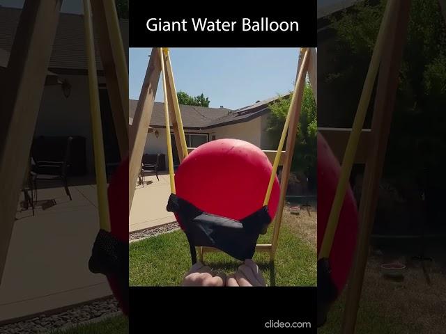 Buttered Side Down Shorts Huge Water Balloon Launch Reversed