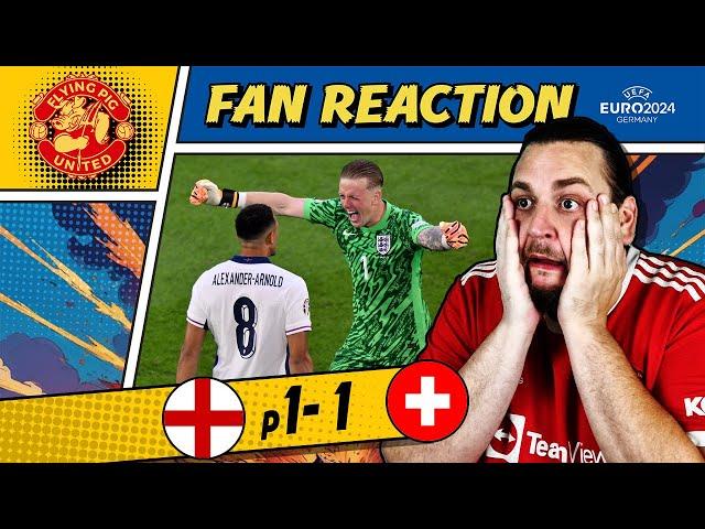 PENALTY WINNERS! England 1-1 Switzerland FAN REACTION Euro 2024