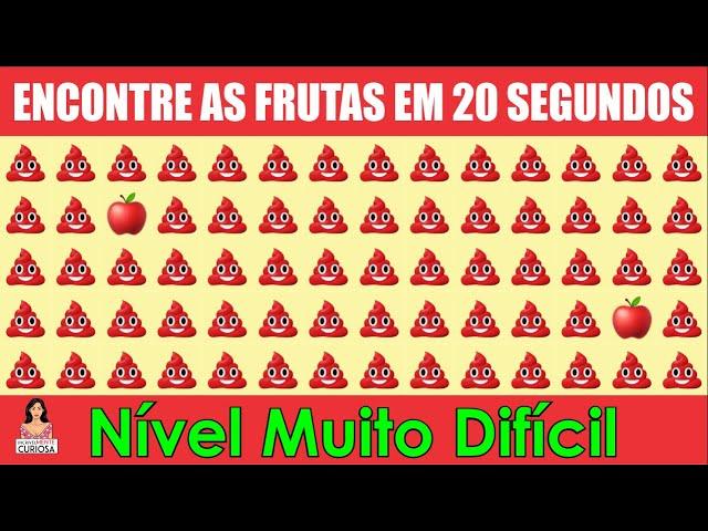 Encontre o EMOJI em 20 SEGUNDOS - Nível Fácil, Médio e Difícil [ IncrivelMente Curiosa ]