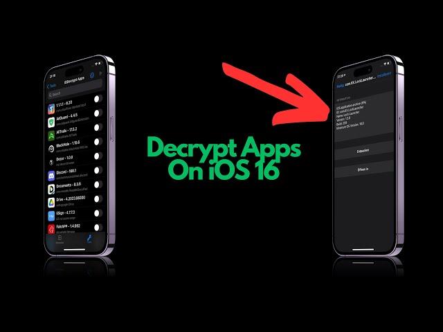 Decrypt Apps On iOS 16 With Palera1n Jailbreak (EASY)