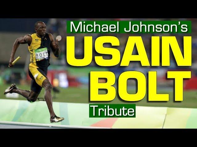 Usain Bolt tribute by Michael Johnson [Subtitles added]