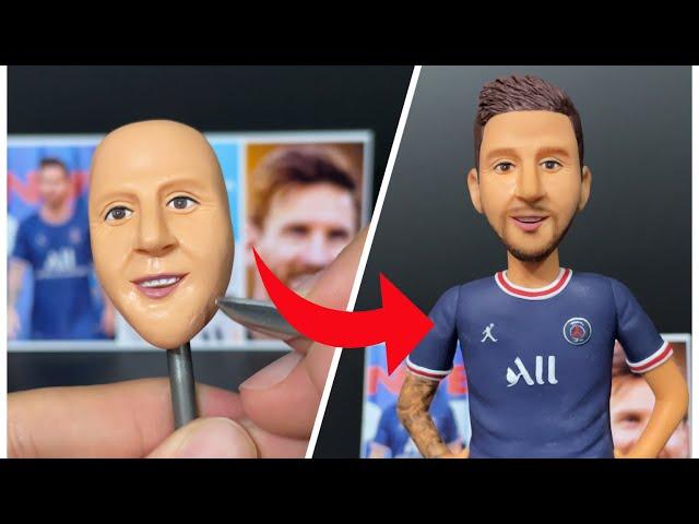 Sculpting Lionel Messi in his new Paris Saint-Germain uniform with Polymer Clay  |  Clay Palace