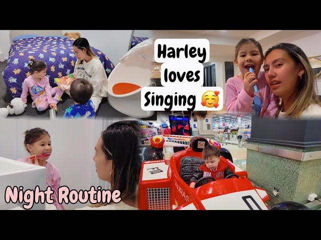 HARLEY LOVES SINGING! + NIGHT ROUTINE NAMIN || Thefewstertv