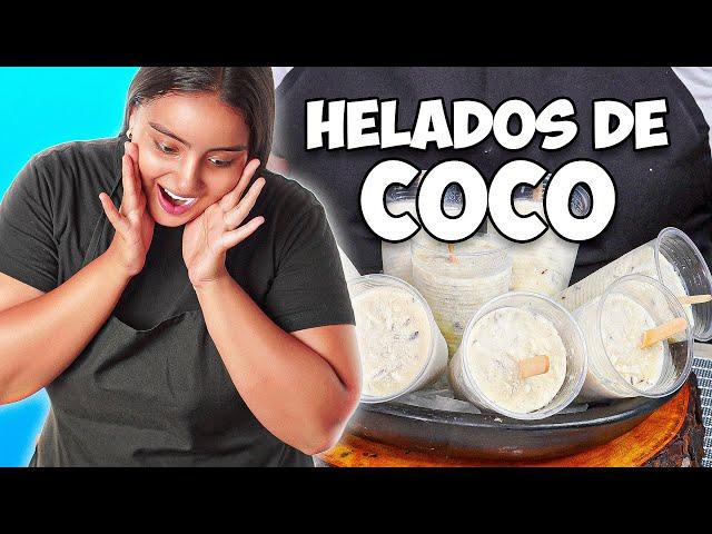 Helados de Coco super CREMOSOS | Recetas Fáciles