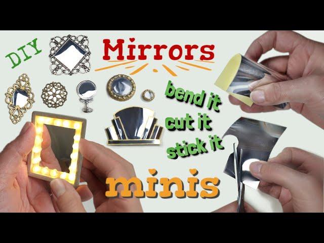 ~EASY~ MIRROR SHEETS to Use For MINIATURES || DIY Mini Mirrors || #miniaturemirrors #miniaturehacks