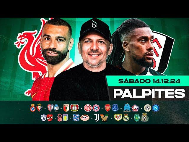 PALPITES DE FUTEBOL PARA HOJE 14 12 2024 (SÁBADO) + BILHETE PRONTO | Boleiros Tips