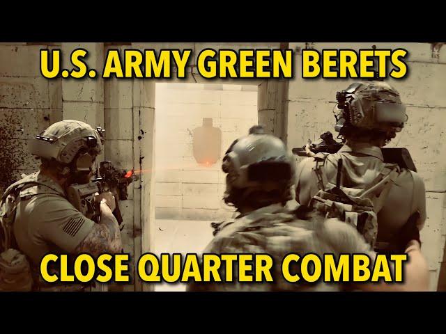 Green Berets Conducting Close Quarter Combat Drills