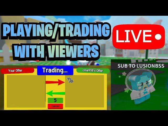 LIVE TRADING STREAM  | Roblox Bee Swarm Simulator