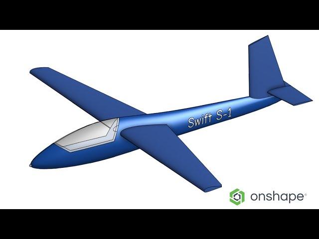 Surface Modeling in Onshape:  Design a Sleek Glider Airplane