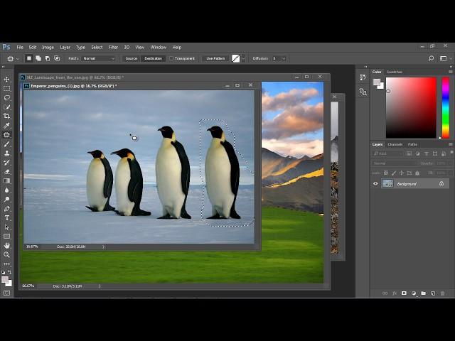 Photoshop Tutorial for Beginners - 10 - Patch Tool