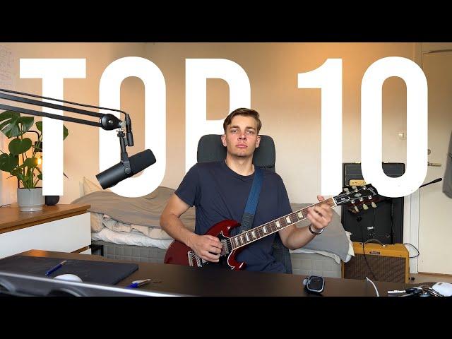 TOP 10 BEST GUITAR INTROS / OUTROS