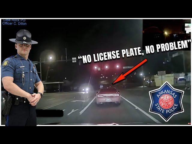 Dodge Charger SRT8 with NO License Plate "BAITS & TOYS" w/ ASP, then SMOKES him!