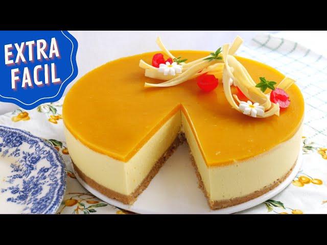 CHEESECAKE DE MANGO |  TARTA FACIL Y SIN HORNO |  LADULCEPEDIA