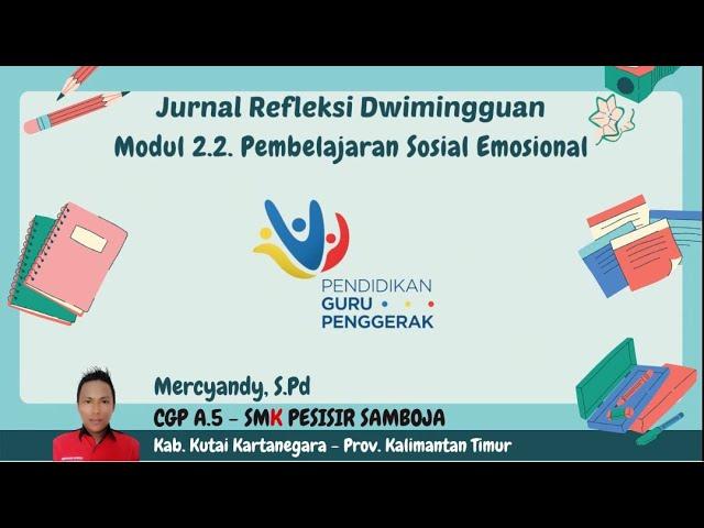 Jurnal Refleksi Dwi Mingguan Modul 2.2 Pembelajaran Sosial Emosional