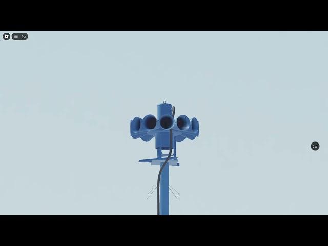 Federal Signal STH-10 siren test | 2x Alert | Ferndale County, OK | (Roblox)