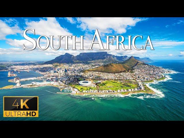 FLYING OVER SOUTH AFRICA (4K Video UHD) - Relaxing Music With Stunning Beautiful Nature Video For TV