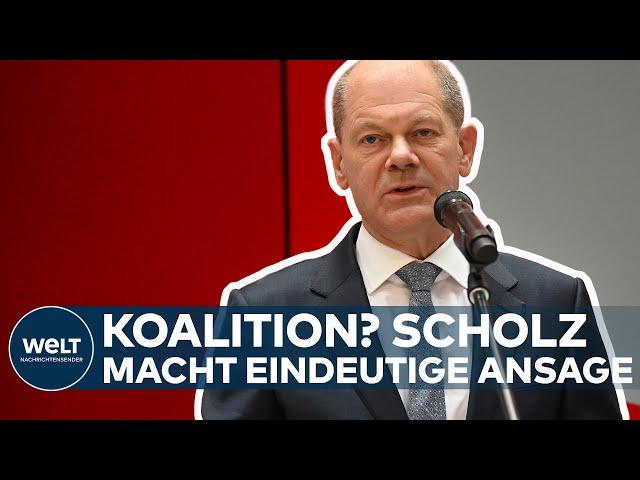 WAHL 2021: Koalition? SPD-Kanzlerkandidat Olaf Scholz macht eine eindeutige Ansage