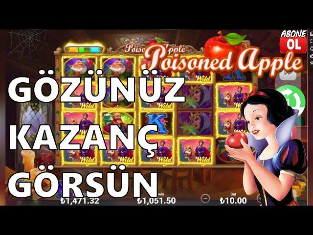 Güzel bir Slot Oyunu Buldum | Kupa kızı Kubra Casino Poisoned Apple Oynuyor.