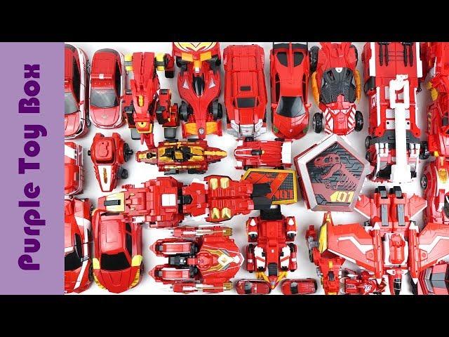 35 Red Transformer Toys, Dinosaur Animal Car Airplane Robot Toys