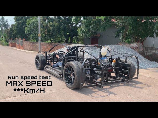 Test run homemade bugatti chiron