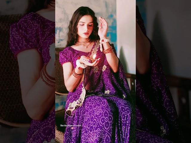 🪔Purple saree on Diwali.#radhakrishanji #diwali #shortvideo #viralvideo #shortvideo