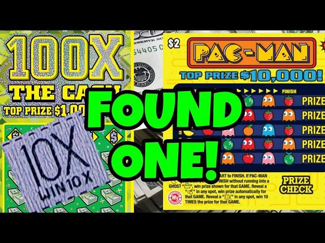 PAC-MAN AND 100X THE CASH LOTTERY SCRATCH OFF TICKETS! #scratchers