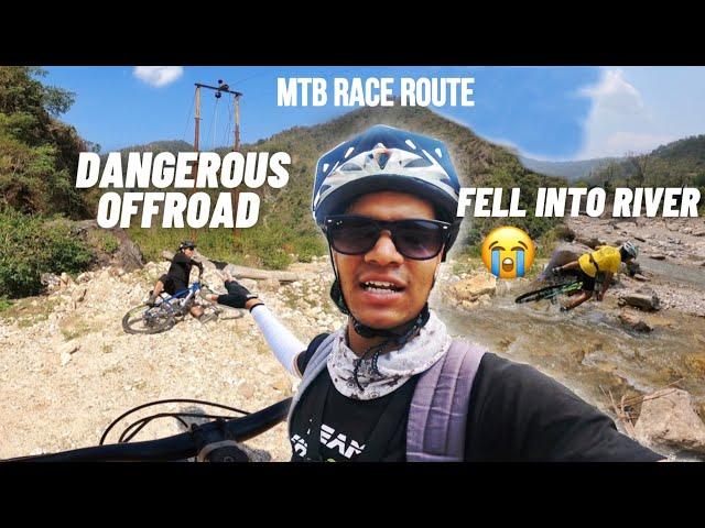 MTB Race offroad route me hue crashesMTB Vlog | MTB Maldevta