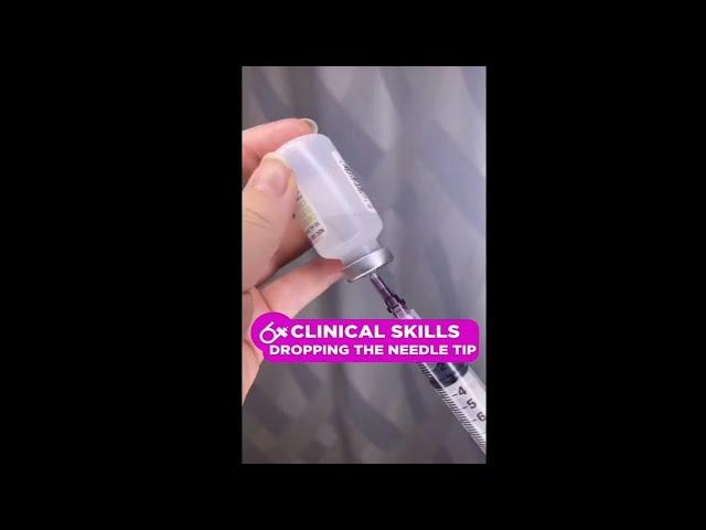 Dropping the Needle Tip: Clinical Skills SHORT | @LevelUpRN