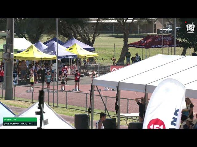 Boys U12 100m Timed Final 1: 2023-24 State Track and Field Championships