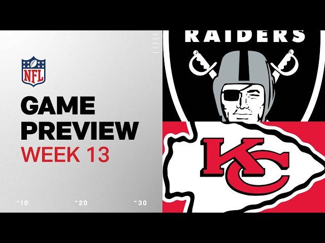 Las Vegas Raiders vs. Kansas City Chiefs | 2024 Week 13 Game Preview