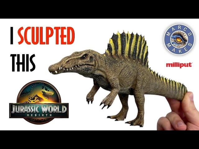 I SCULPTED the SPINOSAURUS from Jurassic World Rebirth