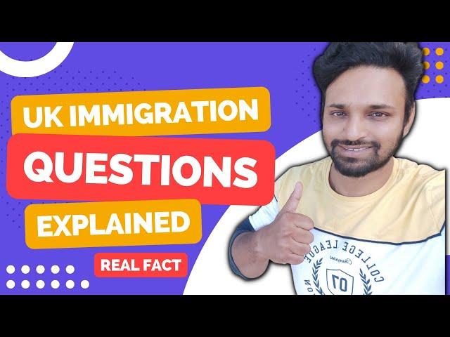 UK Immigration Questions Explained | Students & Dependents | Tamil | Parthi Reddy