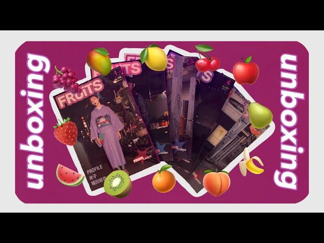 unboxing - FRUiTS magazines!     