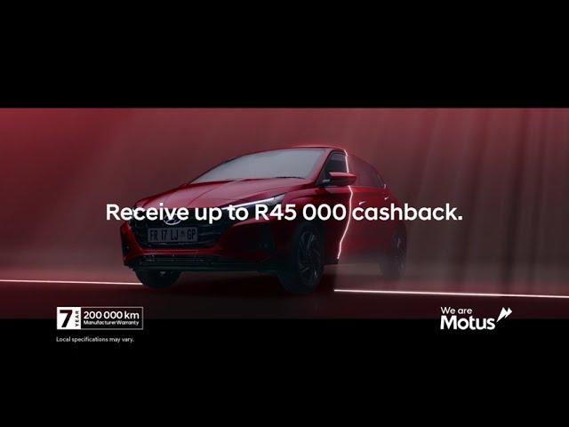 Hyundai i20 | R45 000 cashback* promotion