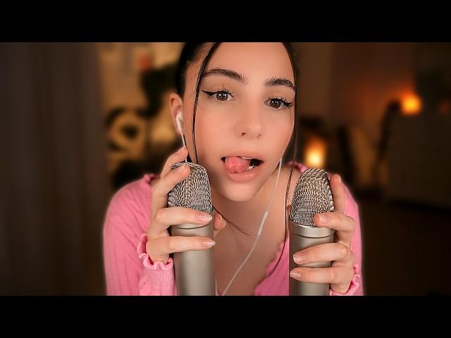 ASMR 3h slow Mouth Sounds  with 2 Mics ️️ NO TALKING  VERY TINGLY ‍️