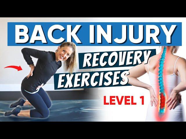 Back Injury Recovery Exercises Level 1 (GET PAIN RELIEF NOW!)