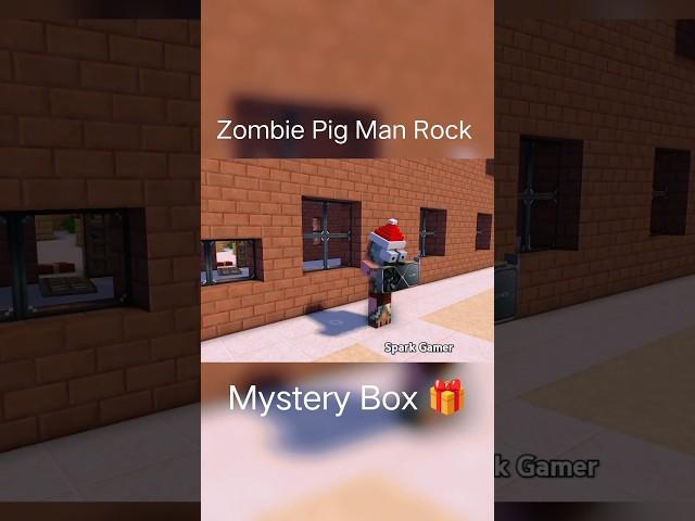 Zombie Pig Man Rock  Minecraft Mystery Box  Unboxing  Spark Gamer #minecraft #shorts #trending