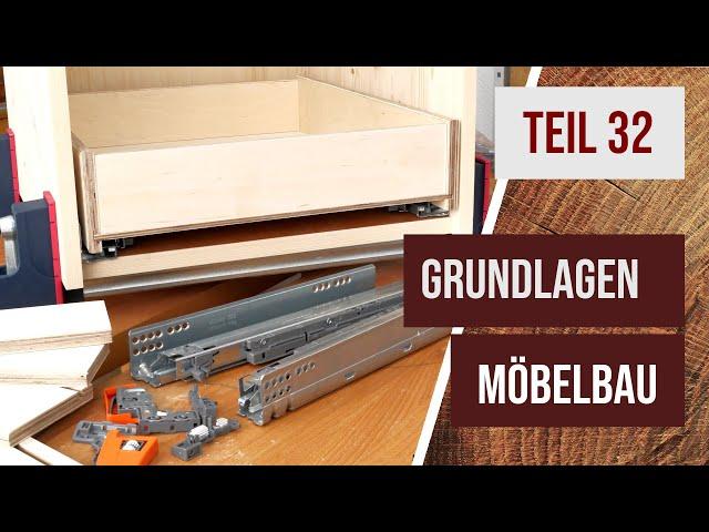 Grundlagen Möbelbau - Teil 32 -Schubladen bauen, Konstruktion, Frästisch