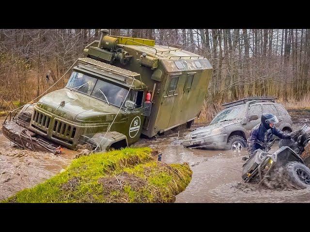 ГДЕ УТОНУЛИ НИВЫ и УАЗЫ - ВОЕННЫЙ ЗИЛ 131 едет на СПОР!