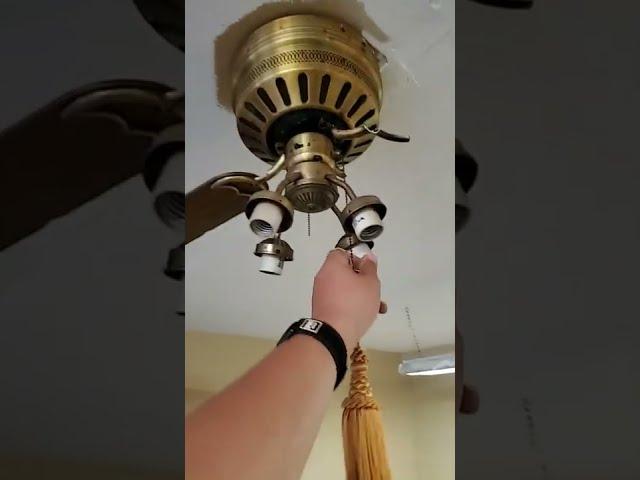 Super wobbly ceiling fan #short  NEW VIDEO IN DESCRIPTION