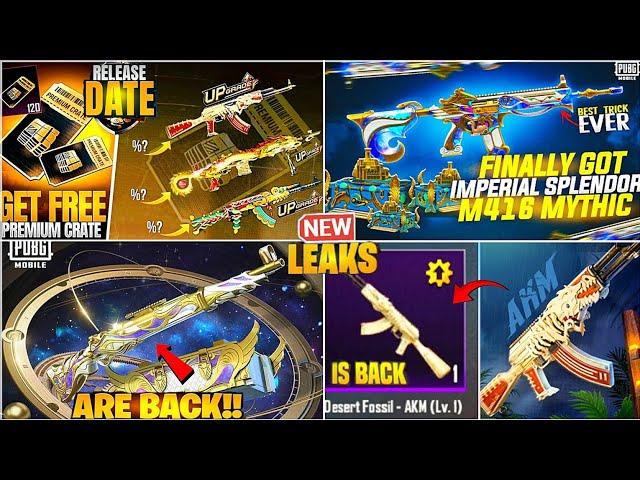 OMG  M416 IMPERIAL SPLENDOR IS HERE| NEW AKM DESSERT FOSSIL IS BACK| NEW PREMIUM CRATEPUBGM/BGMI