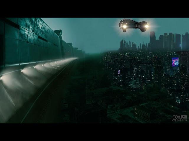 ASMR Blade Runner Sea Wall Future City Cyberpunk Sound Ambience 7 Hours 4K - Sleep Relax Focus
