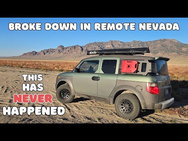 MY 21 YEAR OLD HONDA ELEMENT FINALLY BROKE DOWN ~ What is next? #hondaelement #camping #vanlife